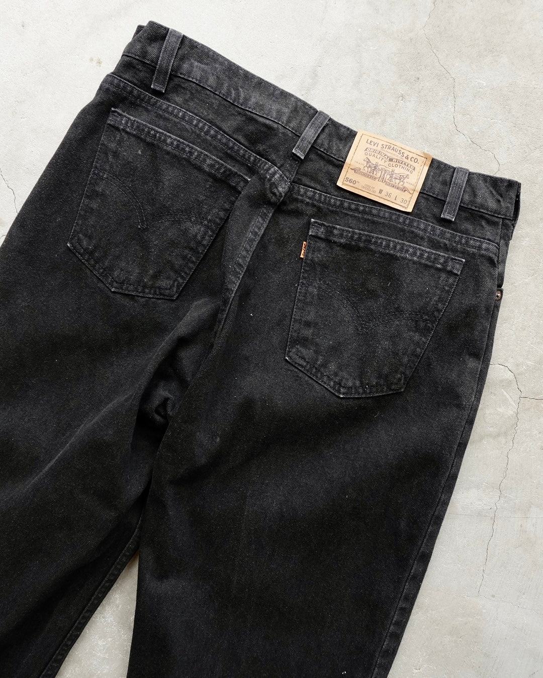 90s Levi's 560 Black Denim