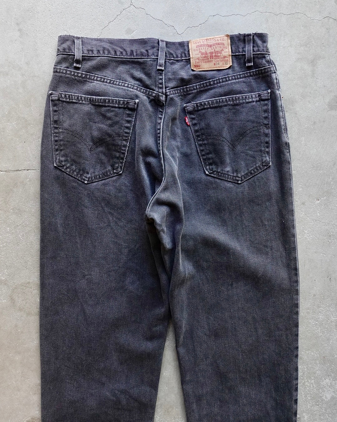 90s Levi's 550 Black Denim