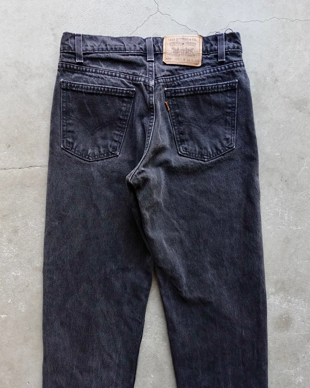 90s Levi's 555 Black Denim