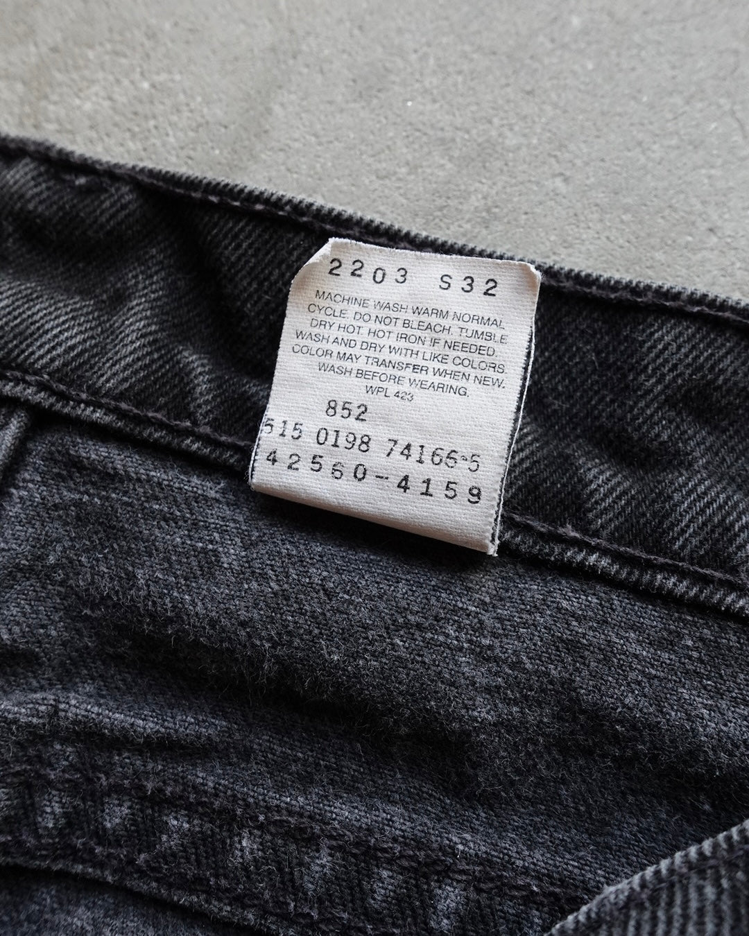 90s Levi's 560 Black Denim