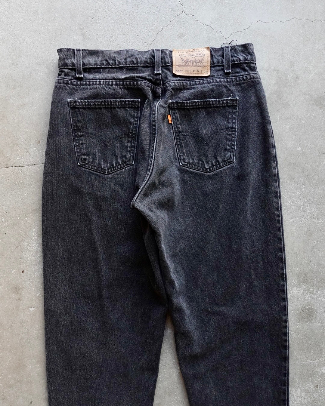 90s Levi's 560 Black Denim