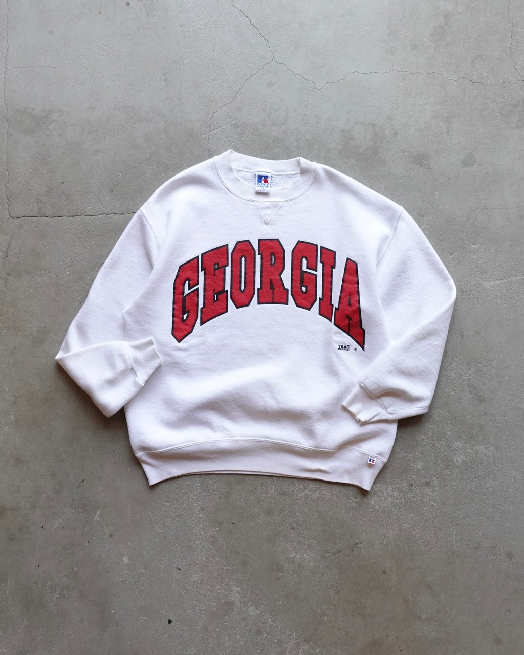 90s Russell Athletic Crewneck Sweat "GEORGIA"