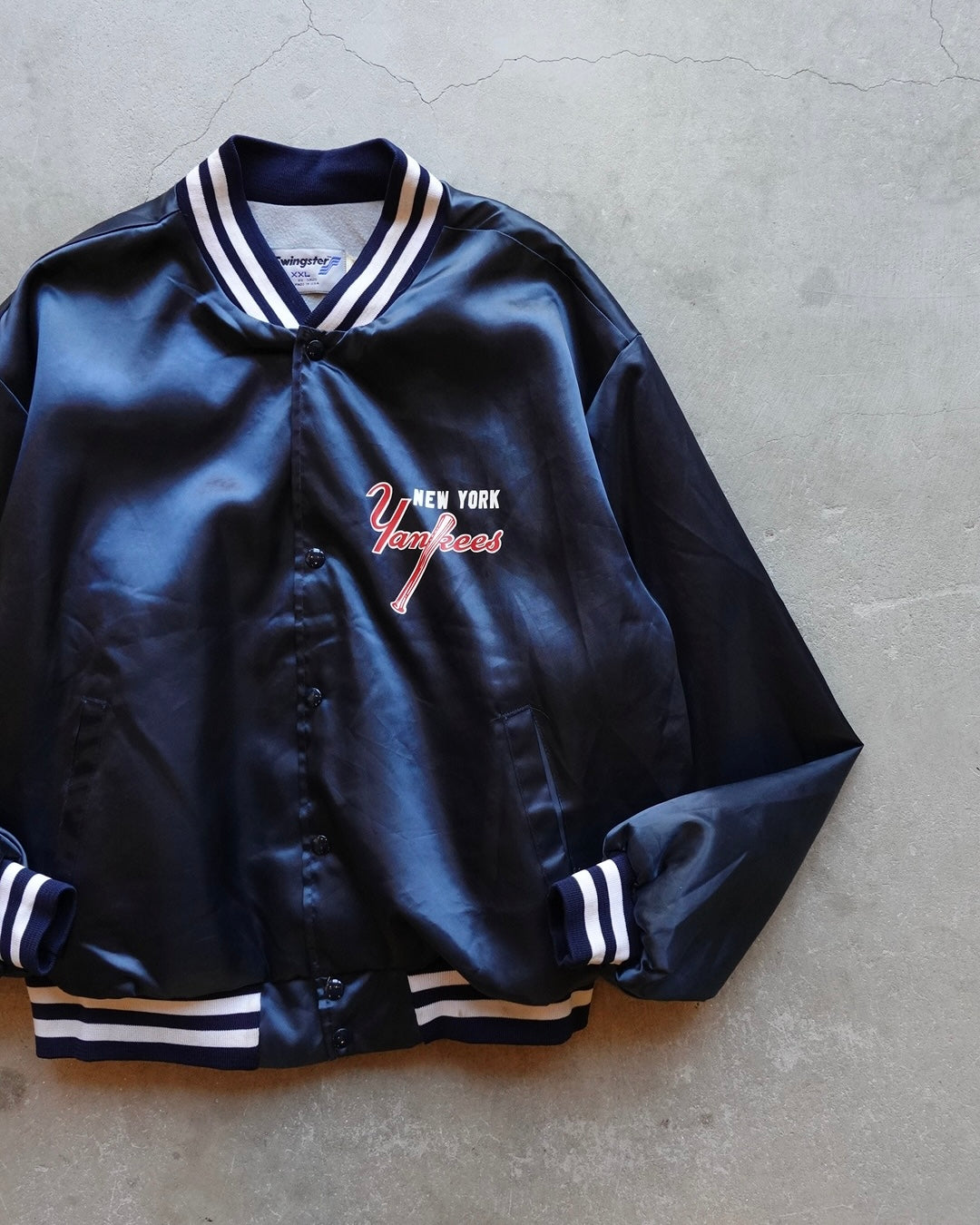 90s New York Yankees Nylon Stadium Jacket Made in USA