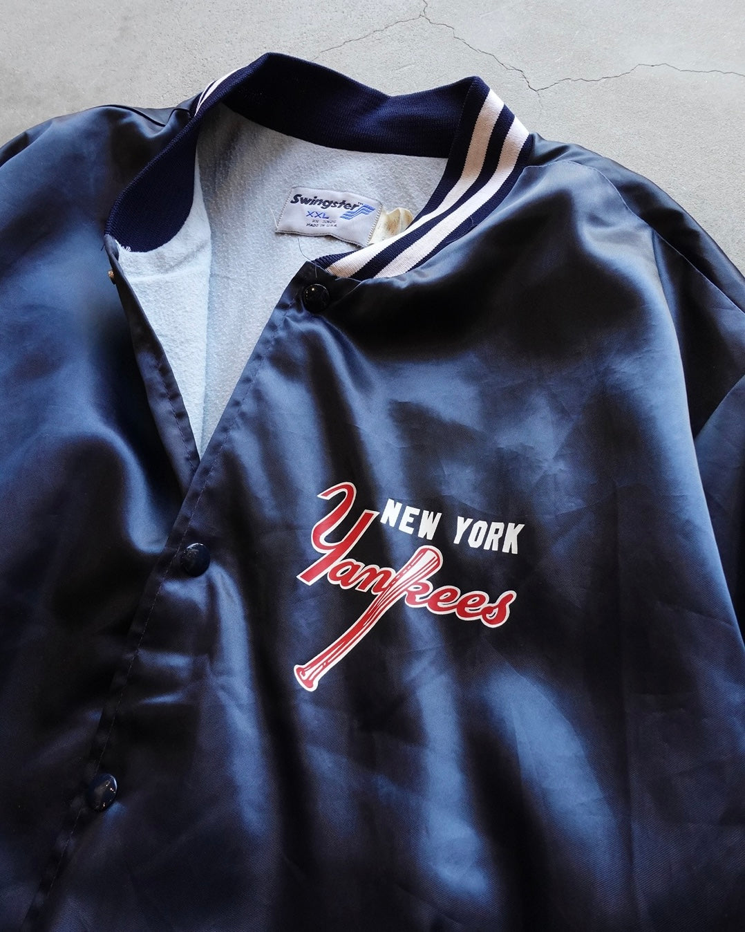 90s New York Yankees Nylon Stadium Jacket Made in USA