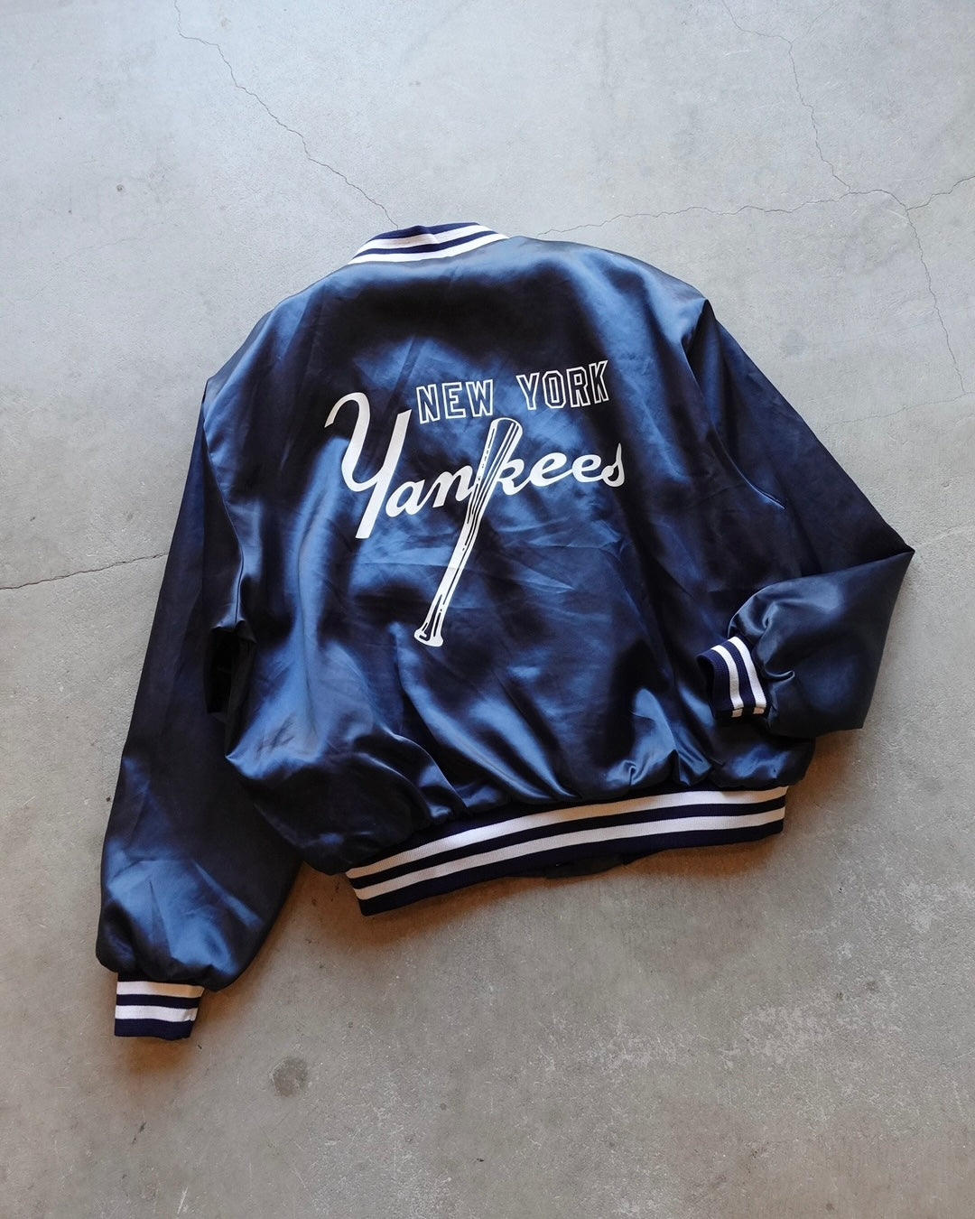 90s New York Yankees Nylon Stadium Jacket Made in USA