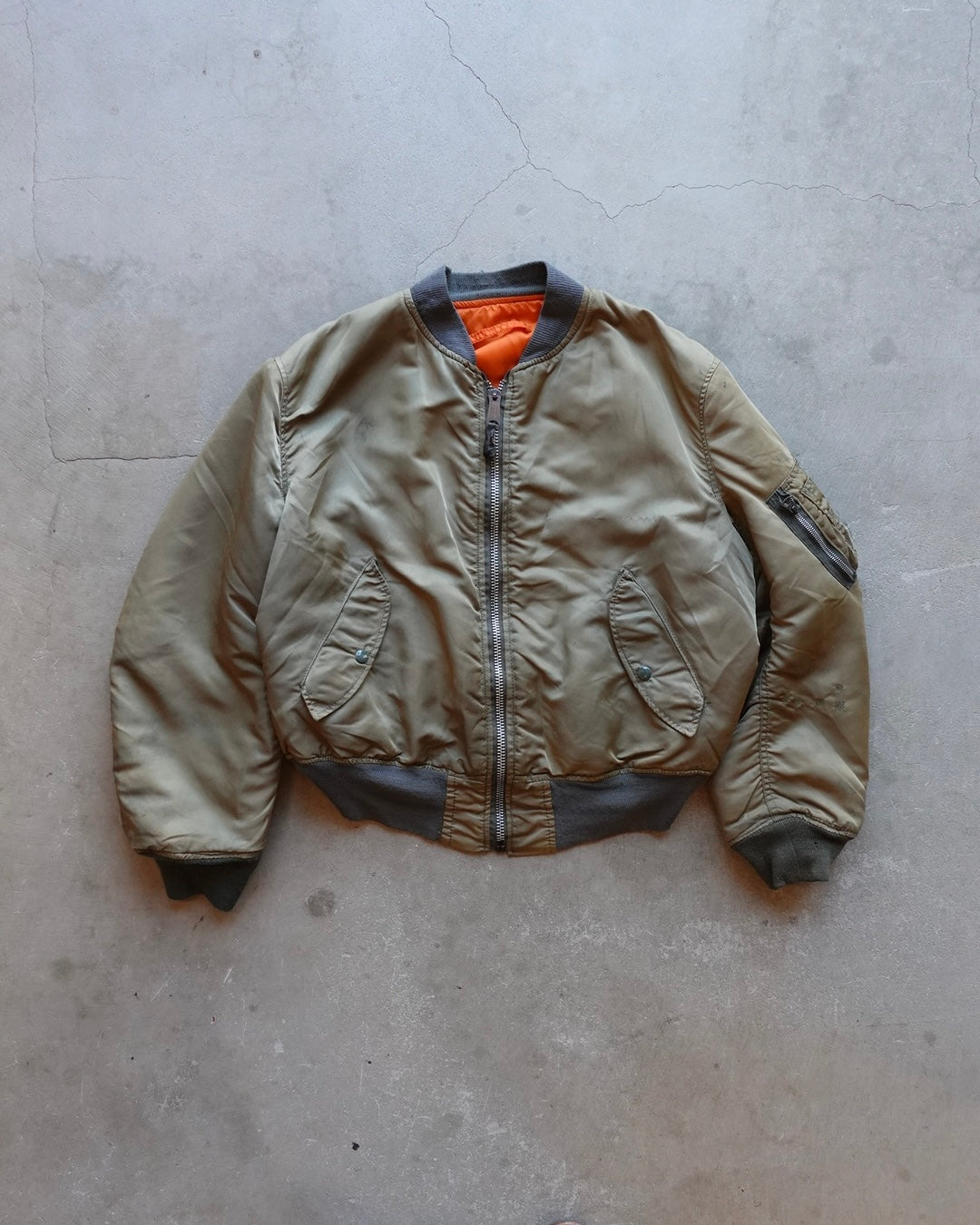 80s ALPHA MA-1 Jacket Made in USA