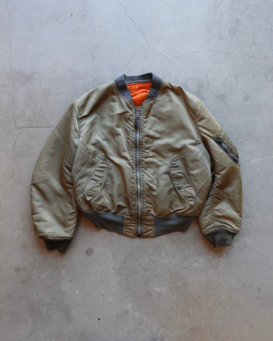 80s ALPHA MA-1 Jacket Made in USA