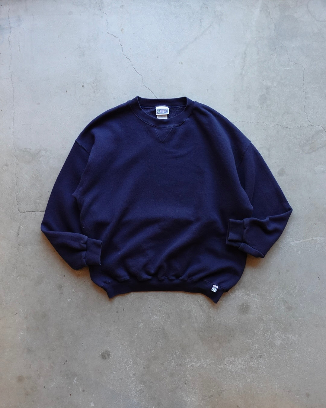 90s DISCUS ATHLETIC Crewneck Sweat - Navy