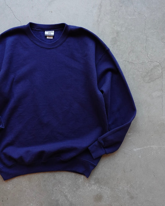 90s Lee "STURDY SWEATS" Crewneck Sweat - Navy