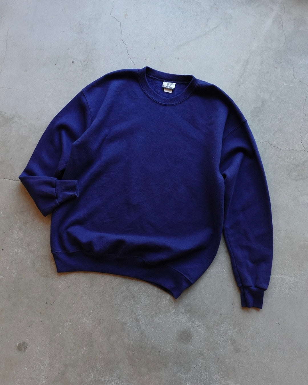 90s Lee "STURDY SWEATS" Crewneck Sweat - Navy