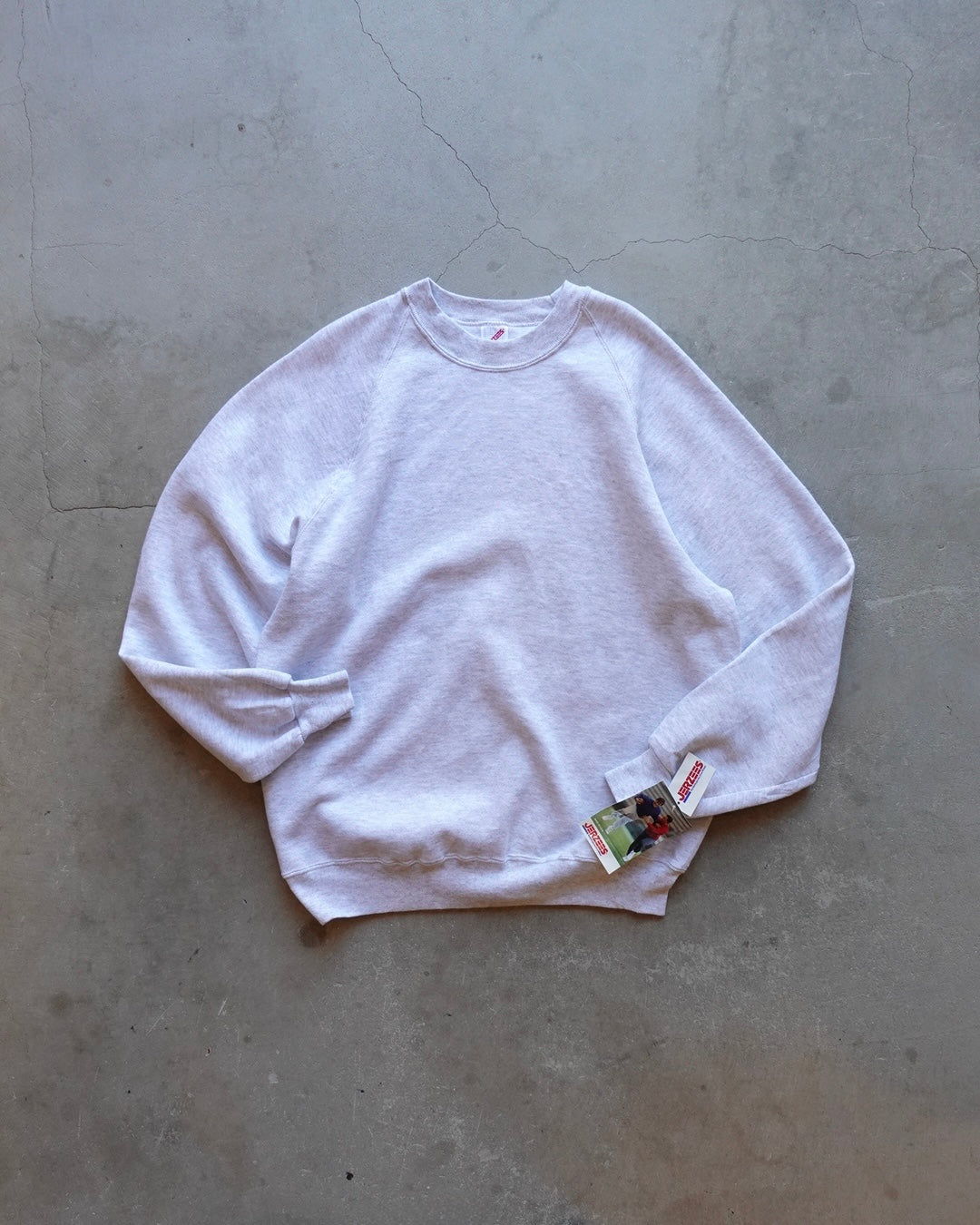 90s JERZEES Crewneck Sweat - Silver Gray