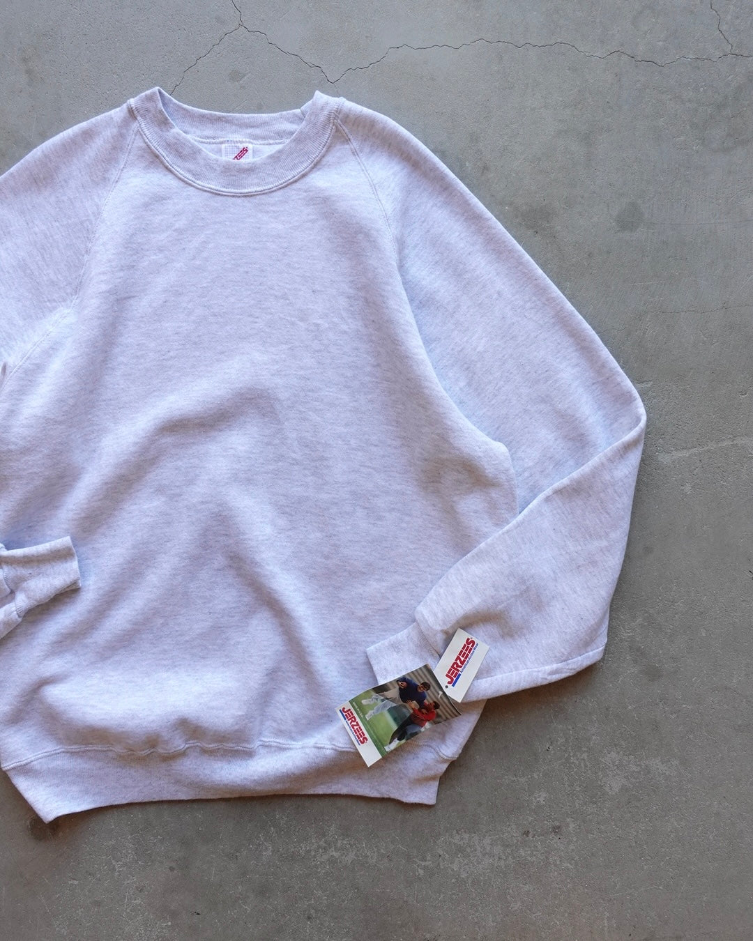 90s JERZEES Crewneck Sweat - Silver Gray