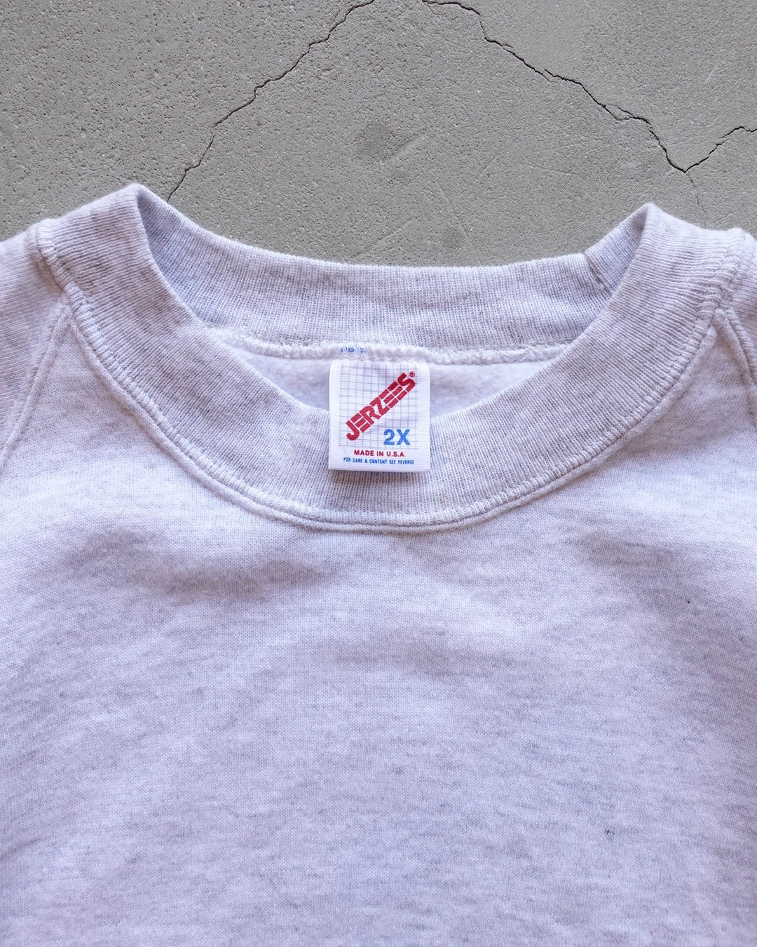 90s JERZEES Crewneck Sweat - Silver Gray