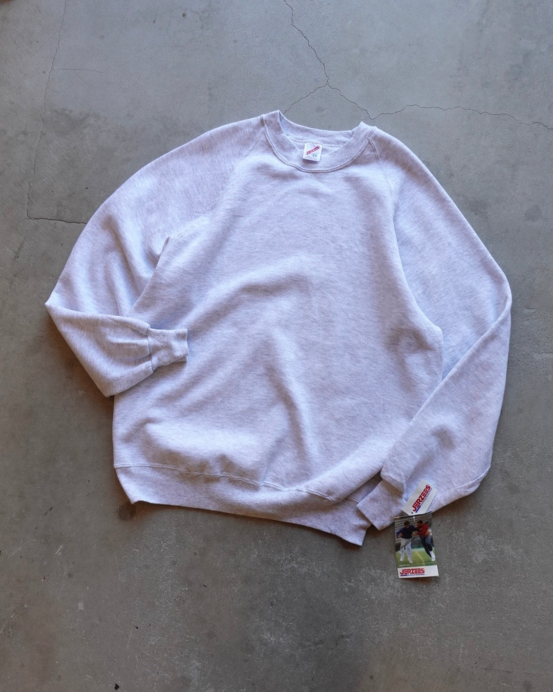 90s JERZEES Crewneck Sweat - Silver Gray