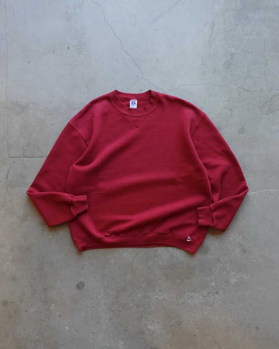 90s Russell Athletic Crewneck Sweat - Wine Red