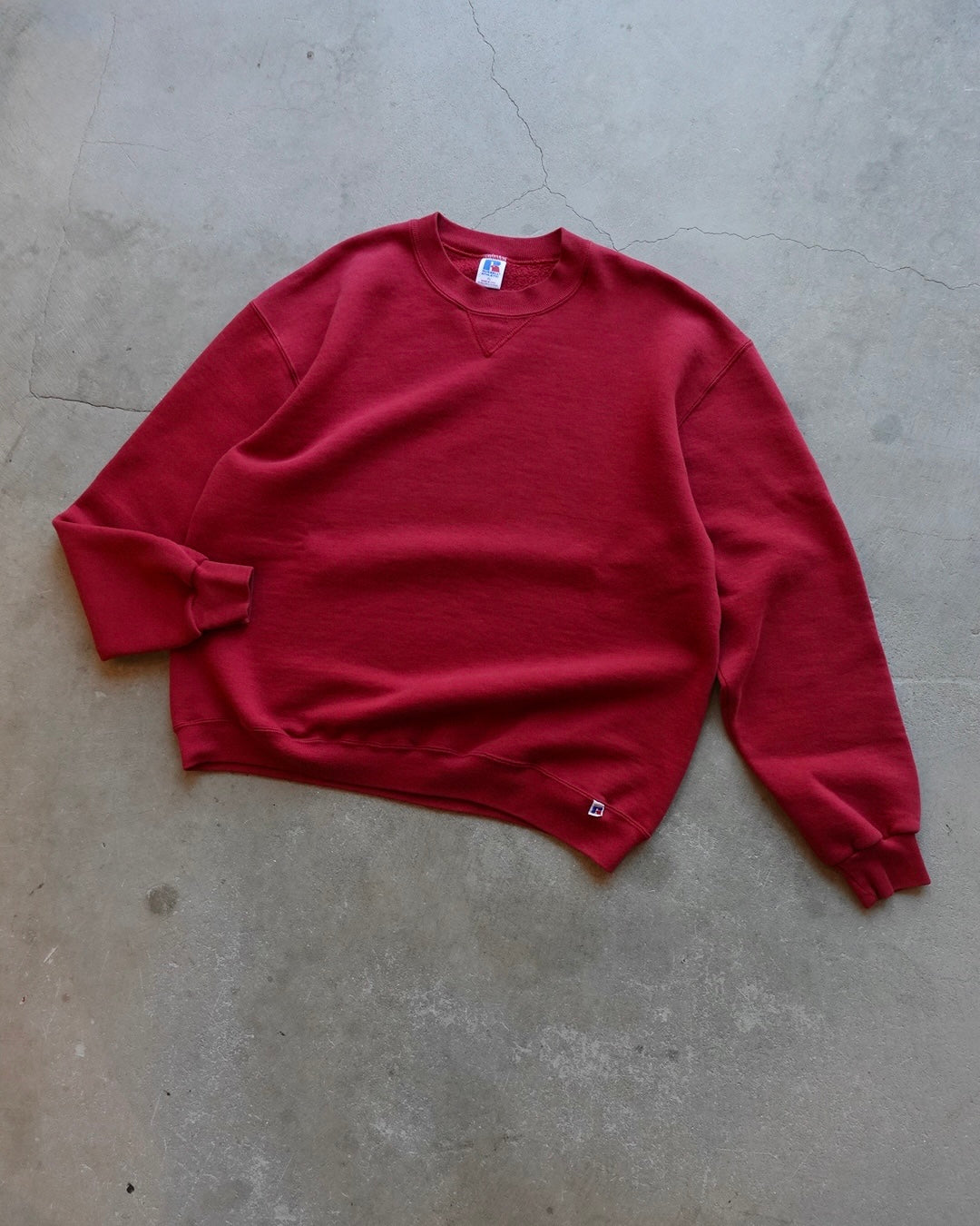 90s Russell Athletic Crewneck Sweat - Wine Red