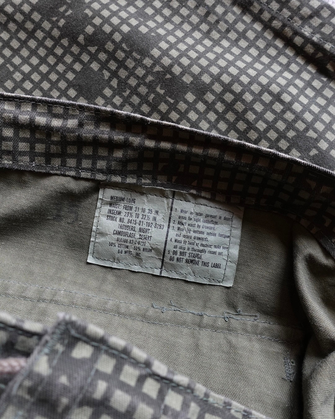 U.S. Army Night Desert Camo Military Over Pants