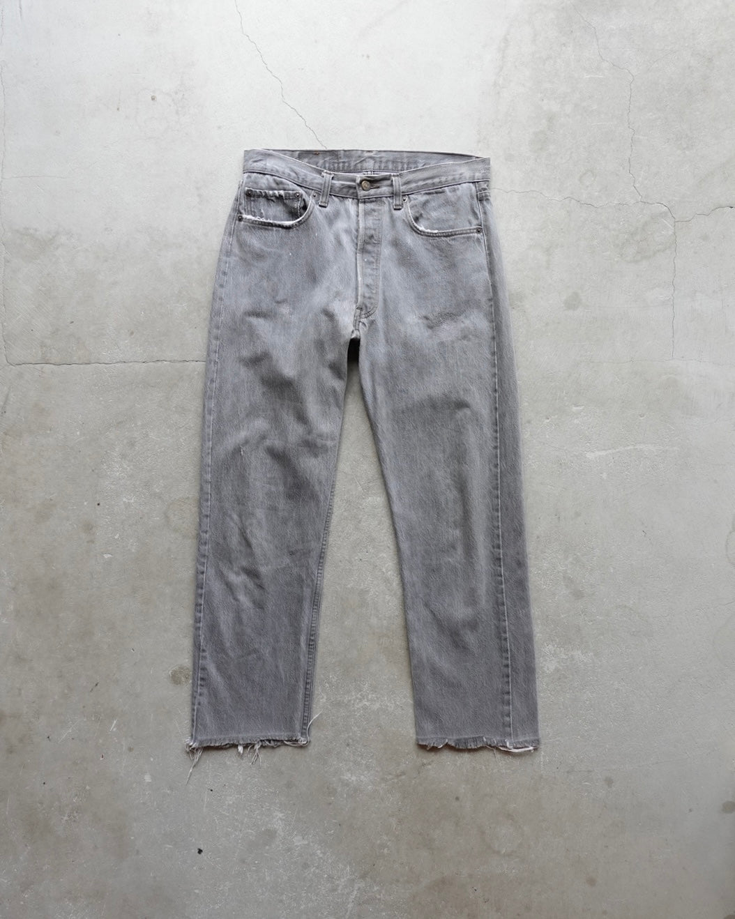 80s Levi's 501 Black Denim Cut-Off