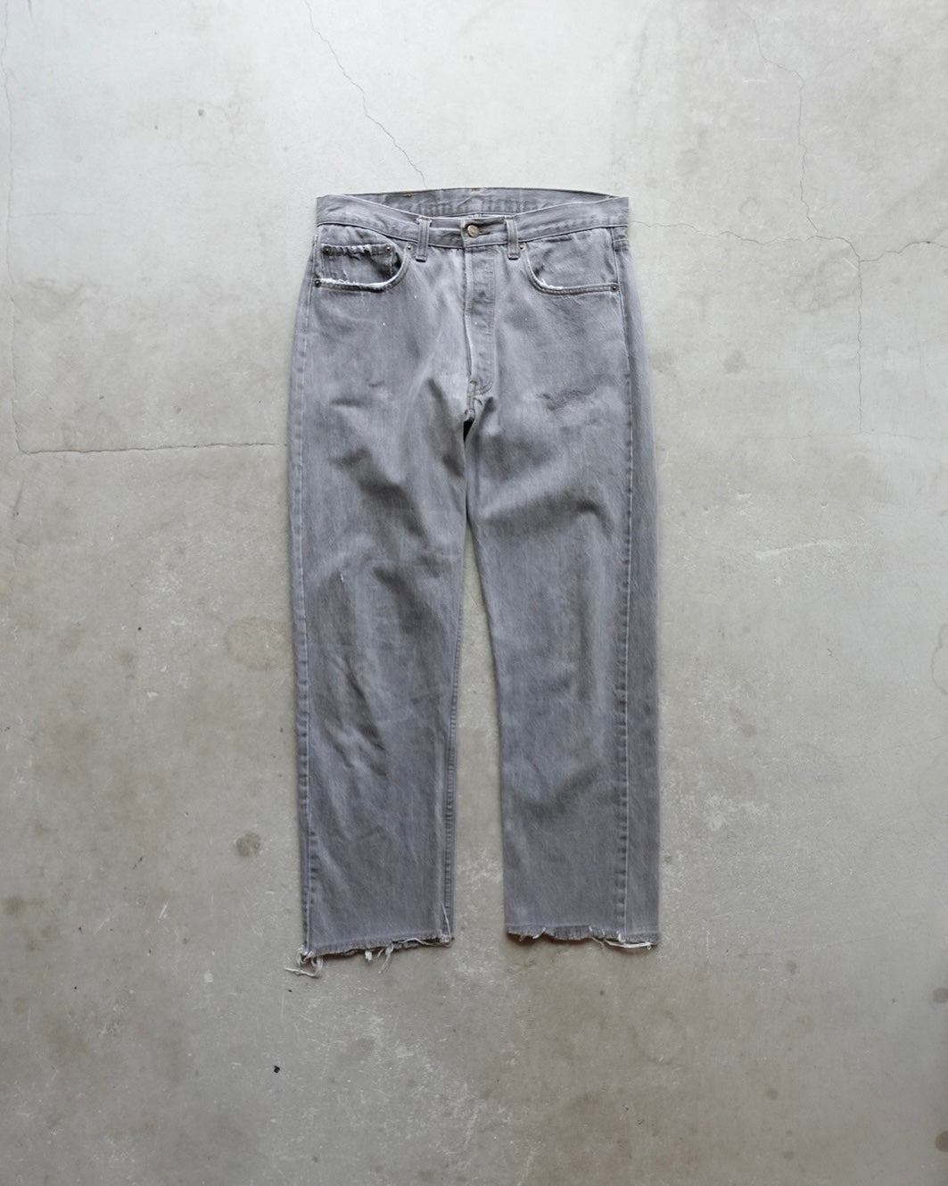 80s Levi's 501 Black Denim Cut-Off