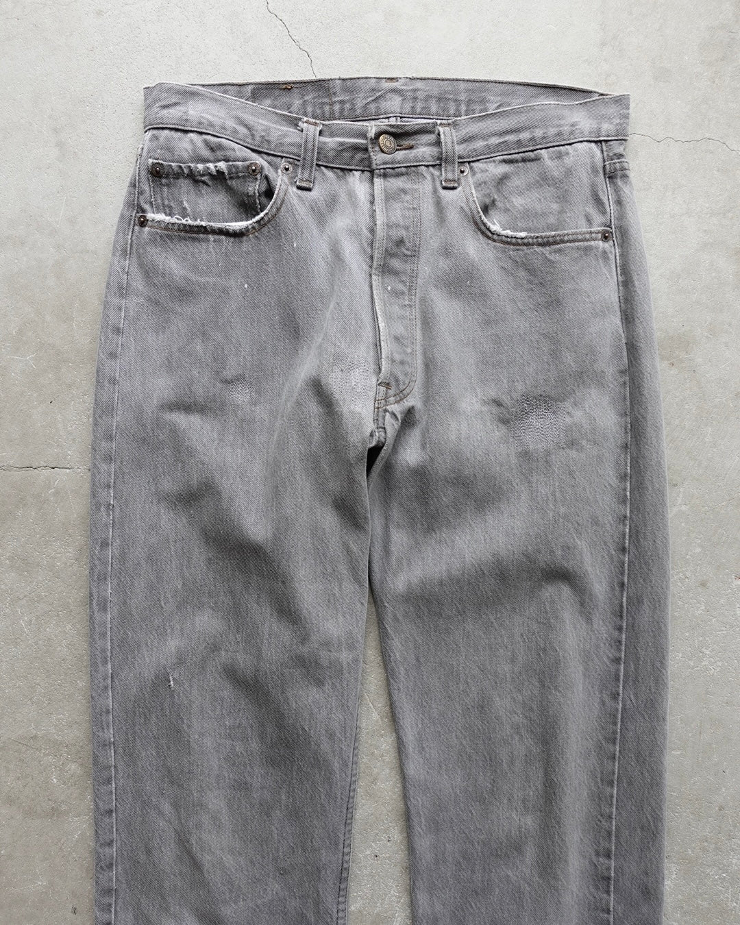 80s Levi's 501 Black Denim Cut-Off