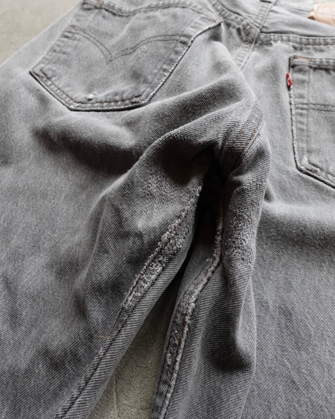 80s Levi's 501 Black Denim Cut-Off