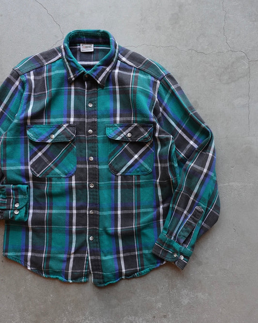 90s FIVE BROTHER Heavy Flannel Shirt