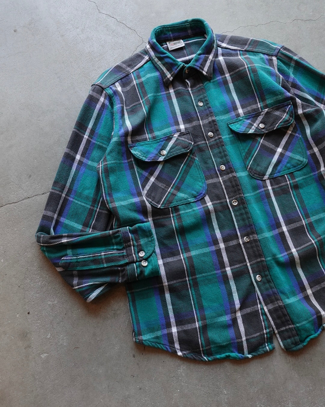 90s FIVE BROTHER Heavy Flannel Shirt