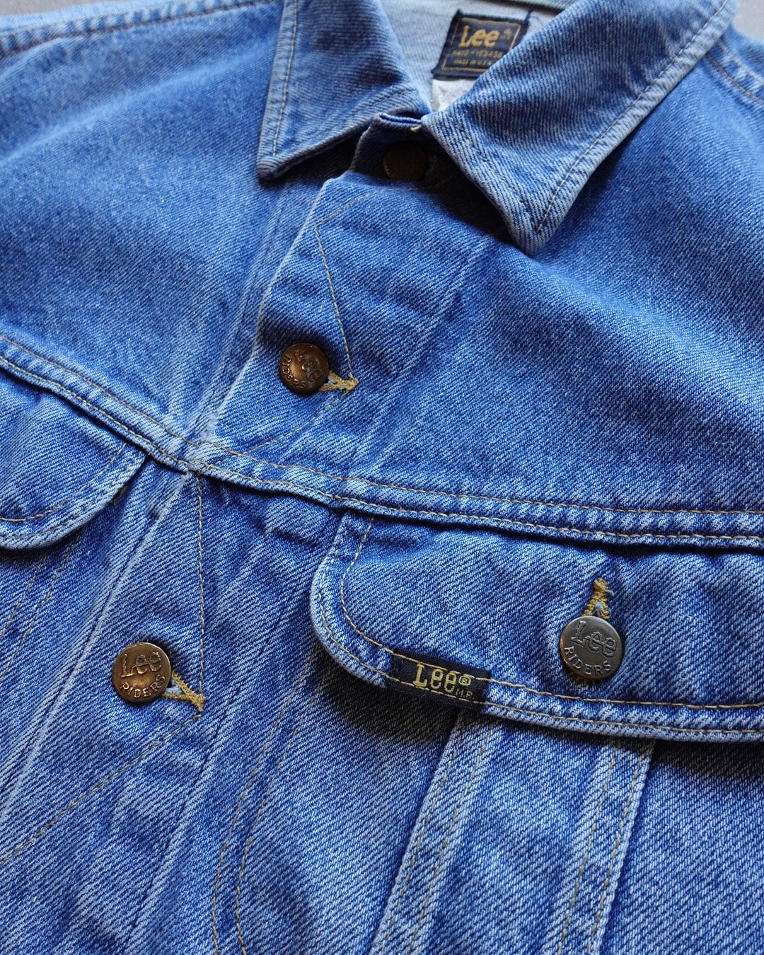 80s Lee Riders Denim Jacket — Light Blue