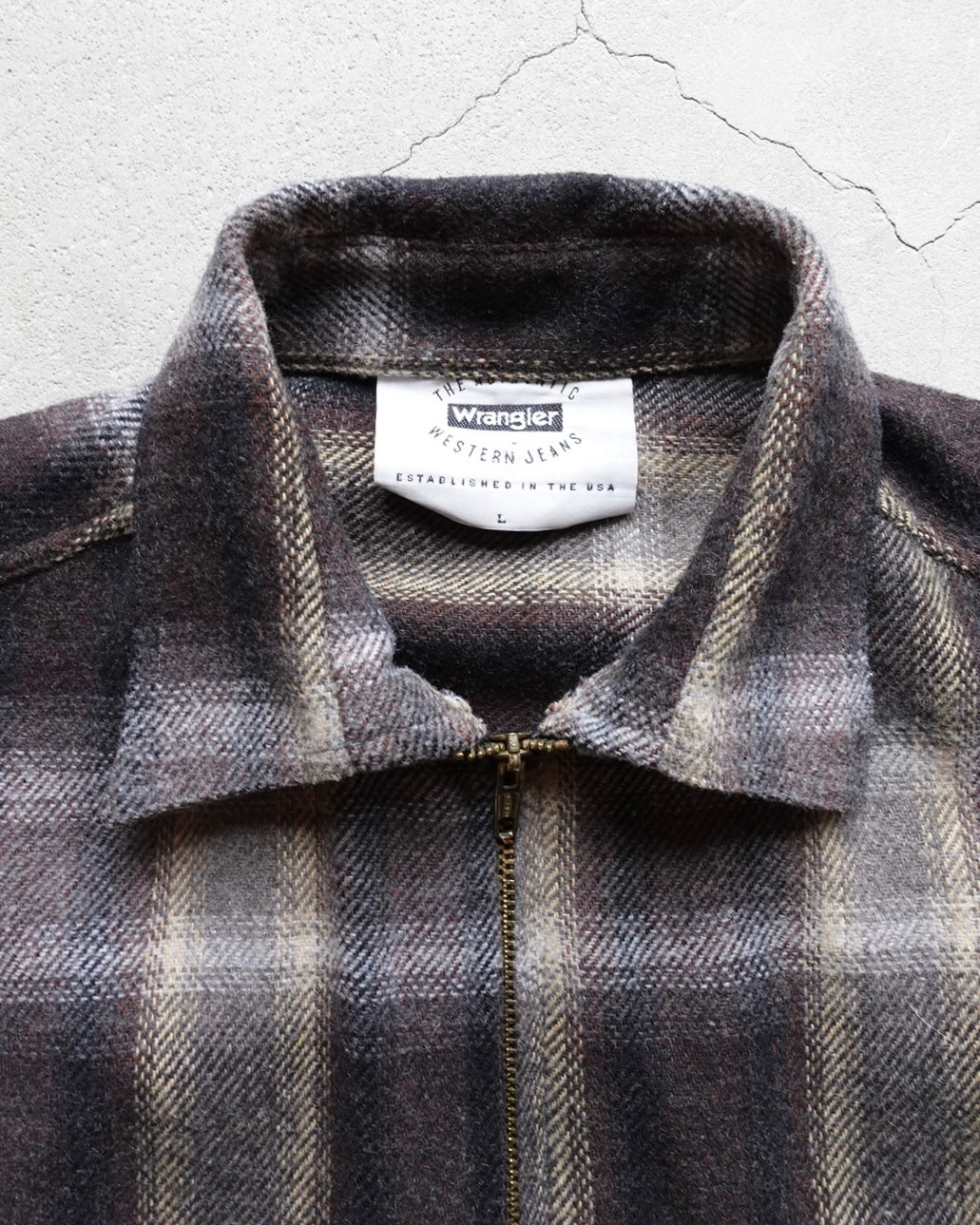 Wrangler Western Jeans / Ombre Check Vest / Made in Italy