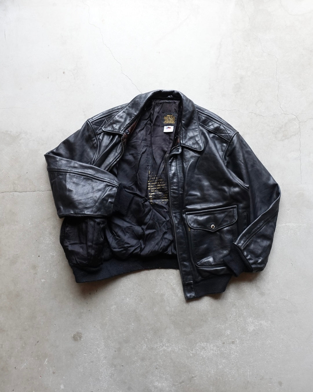 AVIREX / Type A-2 Leather Flight Jacket  / Made in USA
