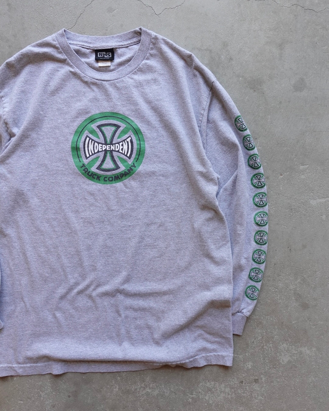 90s-00s INDEPENDENT Sleeve Print L/S T-Shirt / Made in USA