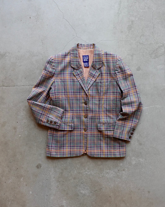 90s GAP Check Tailored Jacket