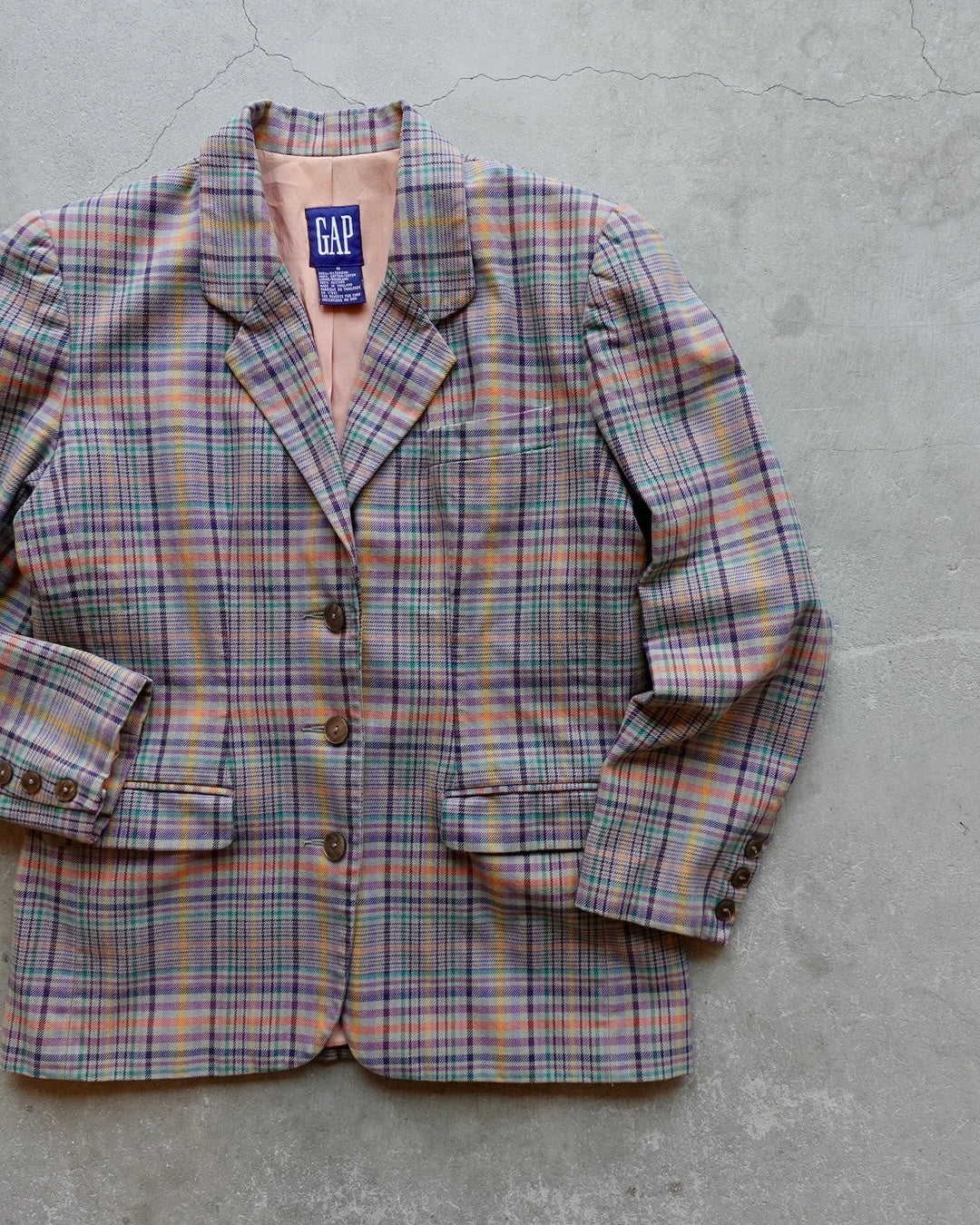 90s GAP Check Tailored Jacket