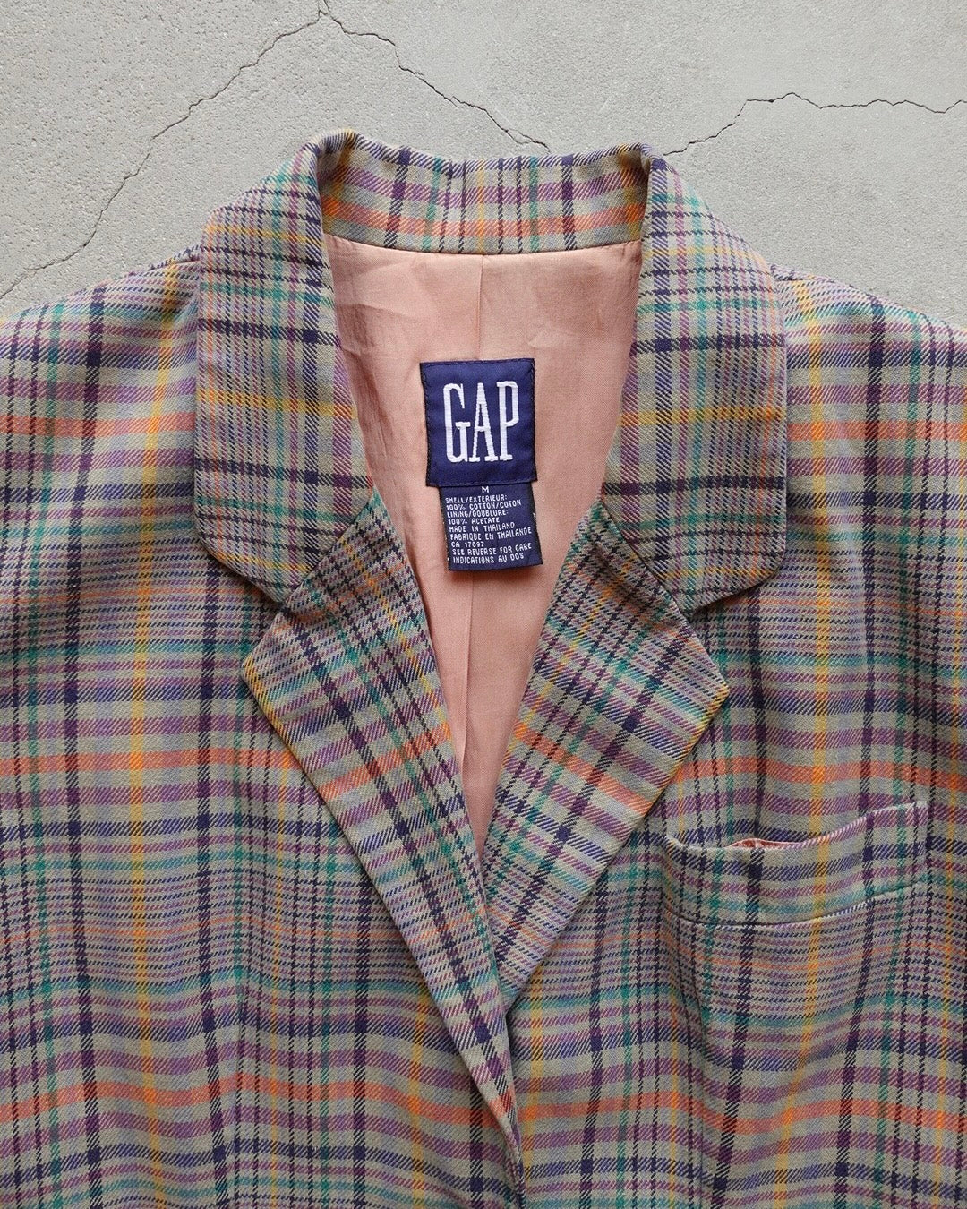 90s GAP Check Tailored Jacket