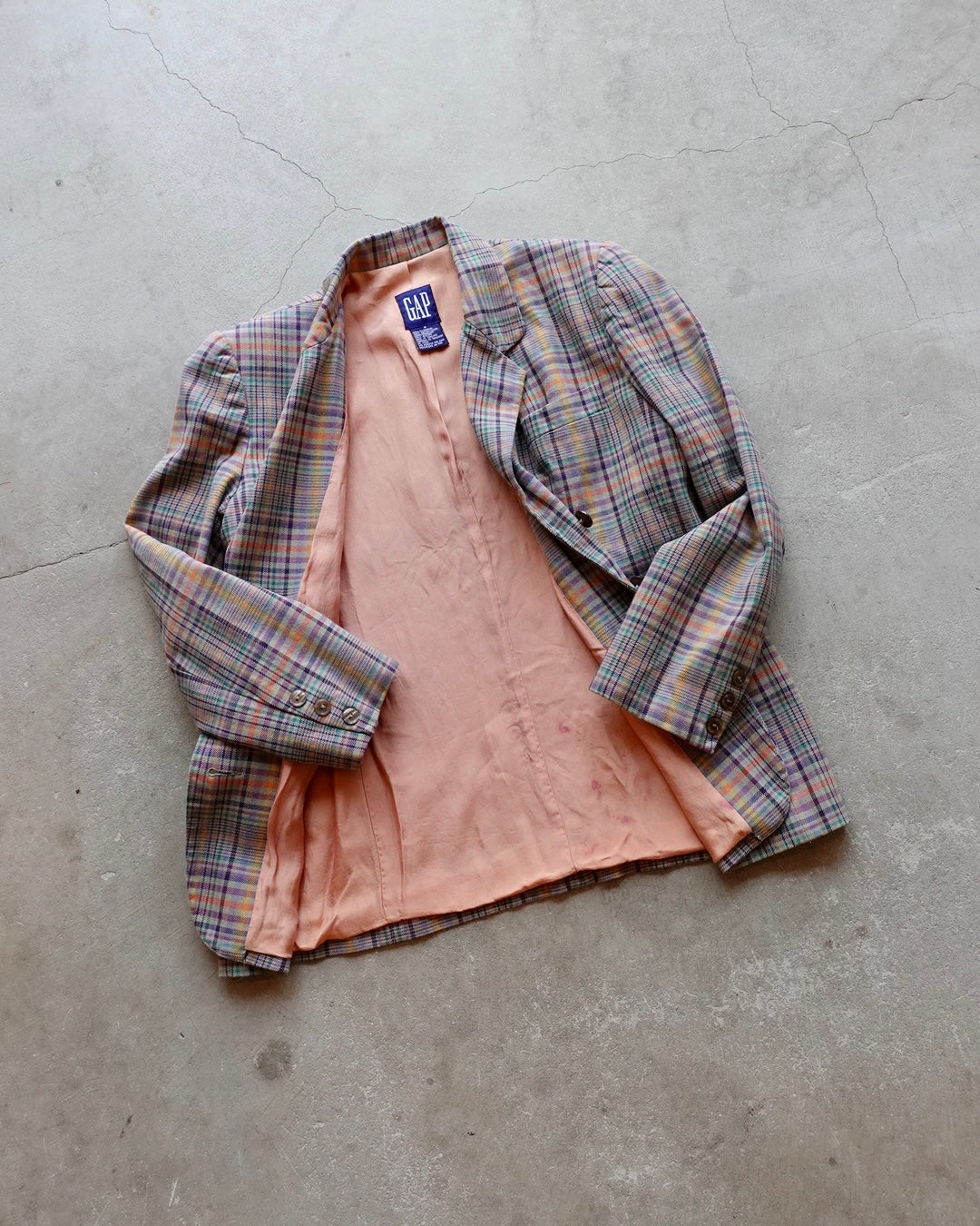 90s GAP Check Tailored Jacket
