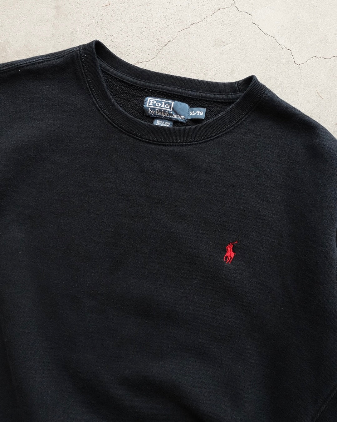 Polo Ralph Lauren Logo Crewneck Sweatshirt / Black