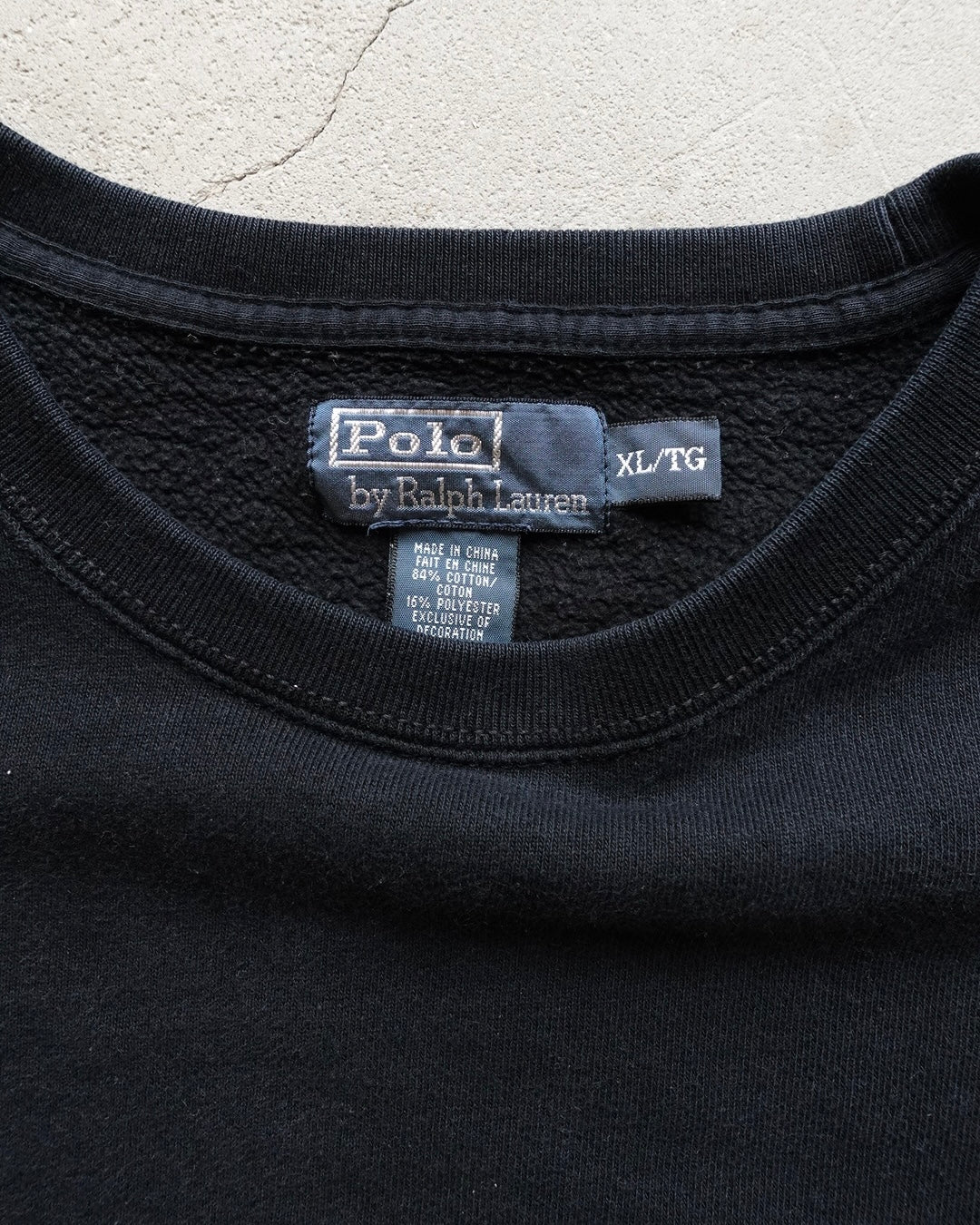 Polo Ralph Lauren Logo Crewneck Sweatshirt / Black