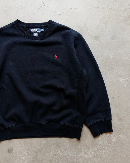 Polo Ralph Lauren Logo Crewneck Sweatshirt / Black