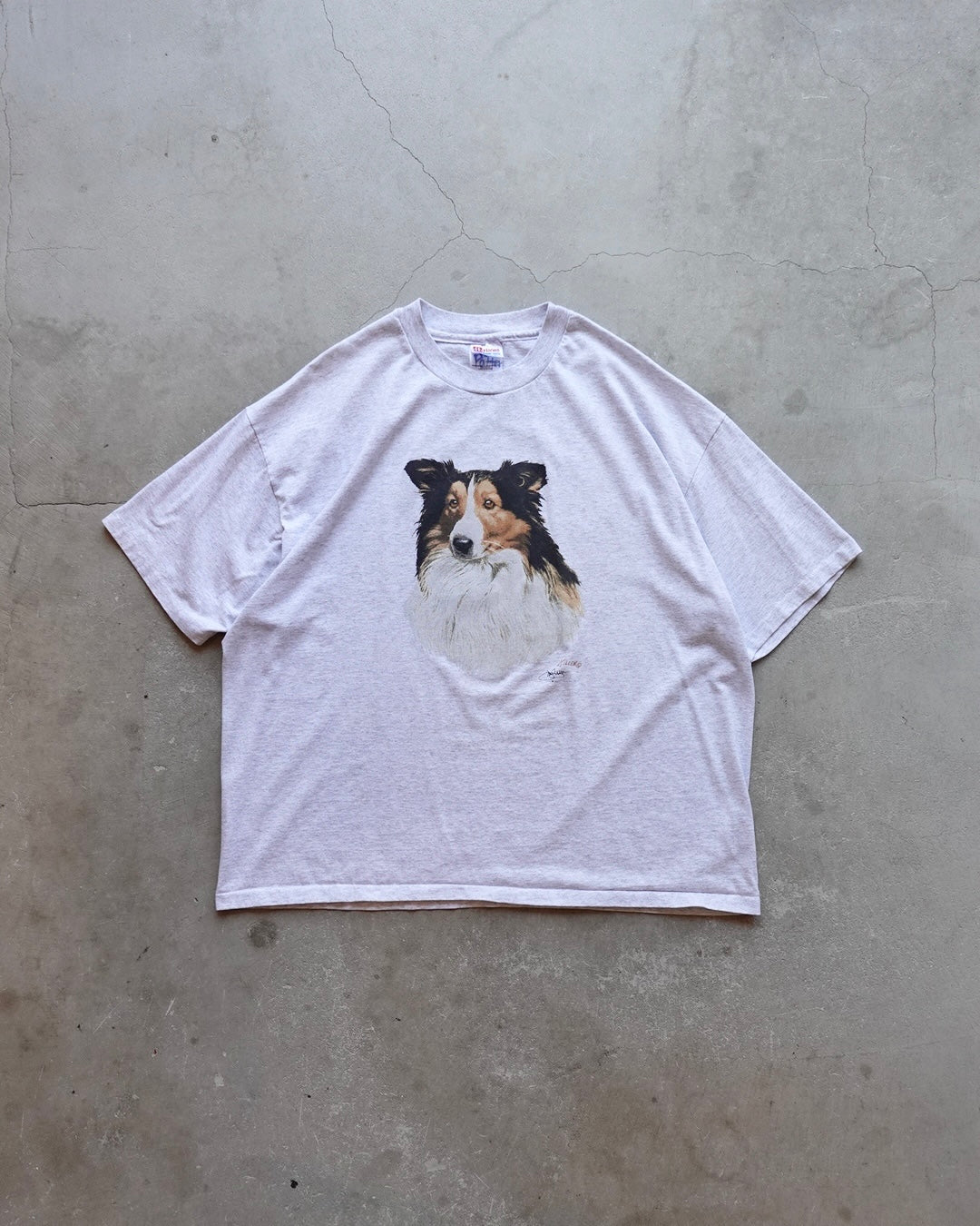 90s Sheepdog Illustration Vintage T-Shirt / Made in USA