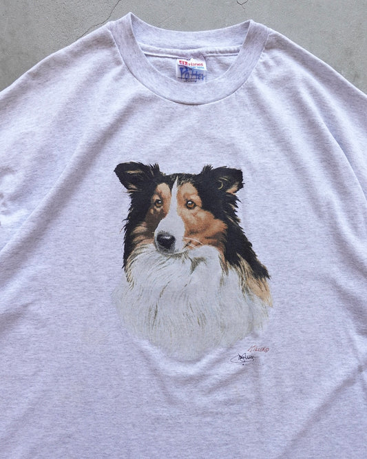 90s Sheepdog Illustration Vintage T-Shirt / Made in USA