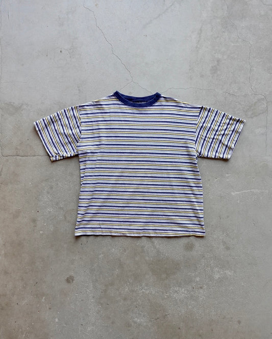 90s Bale Dyed Originals Border T-Shirt / Made in USA