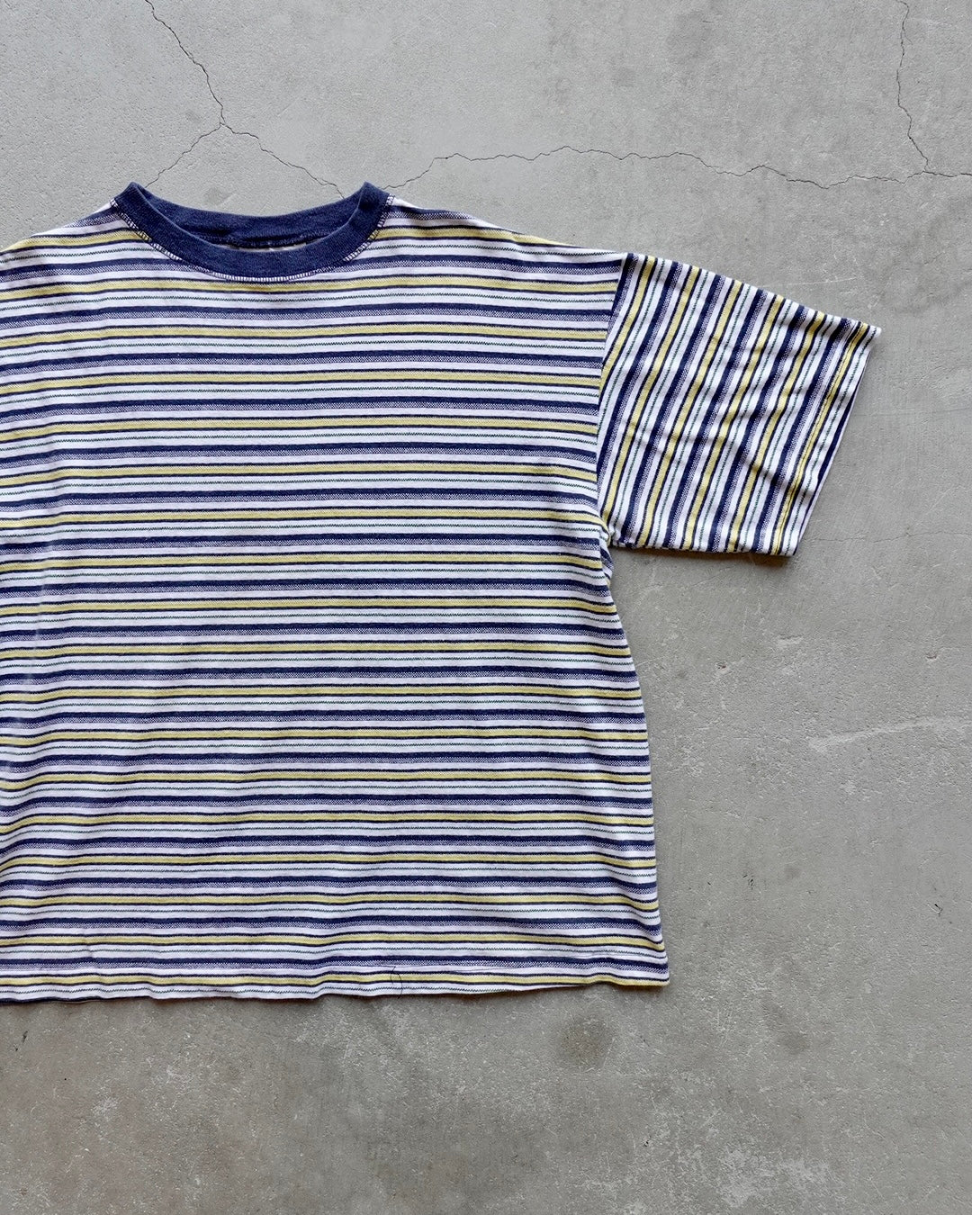 90s Bale Dyed Originals Border T-Shirt / Made in USA