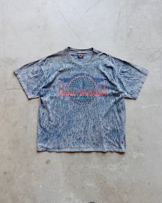 Harley-Davidson Dripping Print T-Shirt / Made in USA