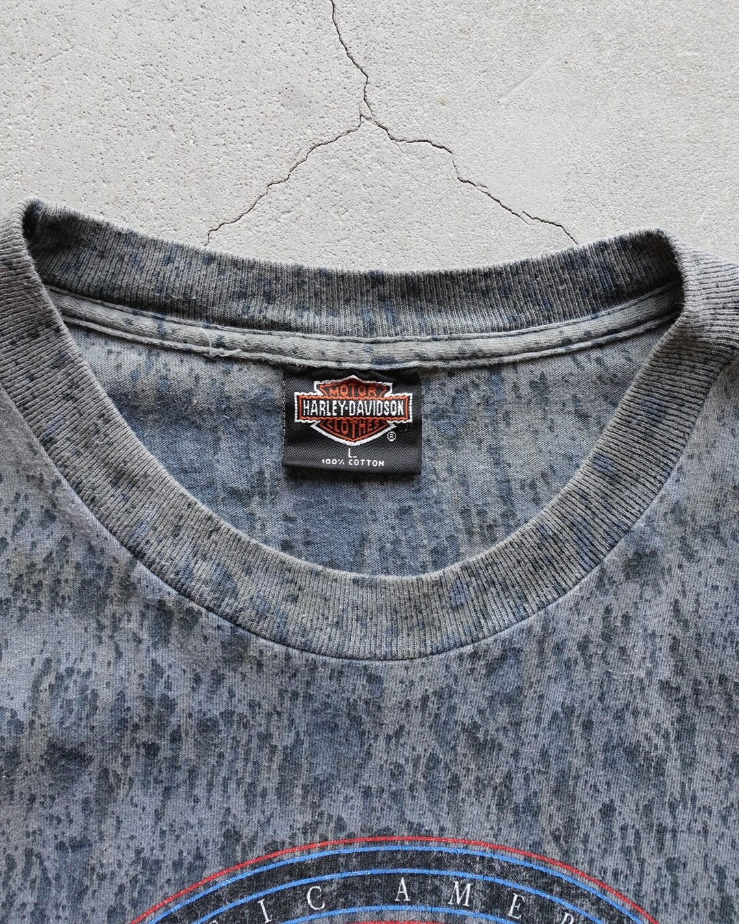 Harley-Davidson Dripping Print T-Shirt / Made in USA