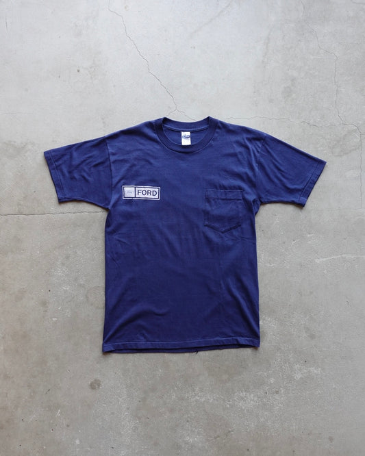70s-80s FORD Pocket T-Shirt Navy / Made in USA