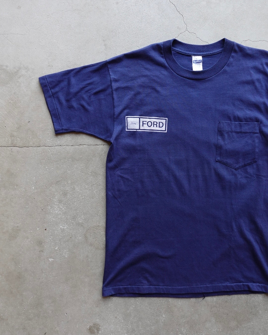 70s-80s FORD Pocket T-Shirt Navy / Made in USA