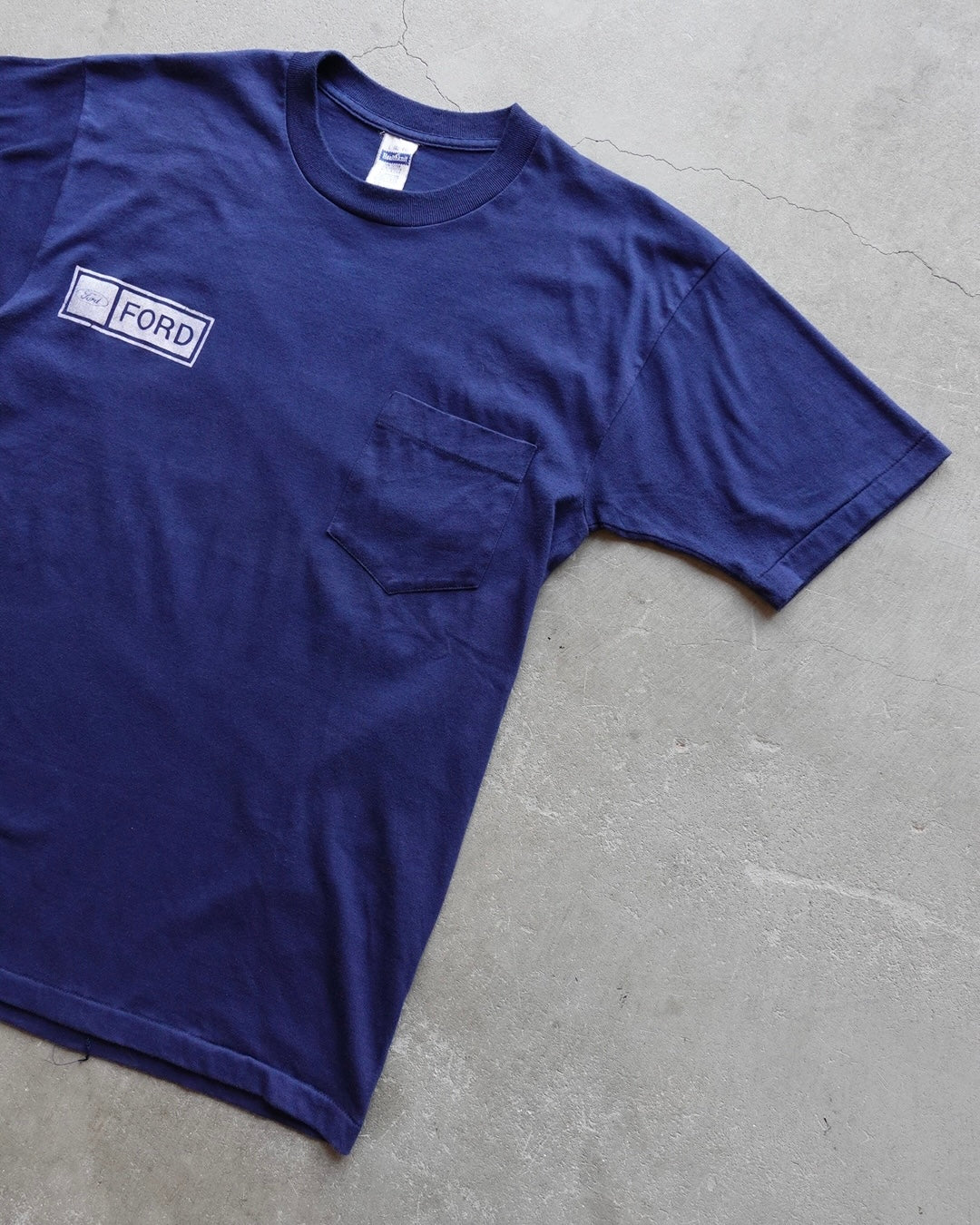 70s-80s FORD Pocket T-Shirt Navy / Made in USA