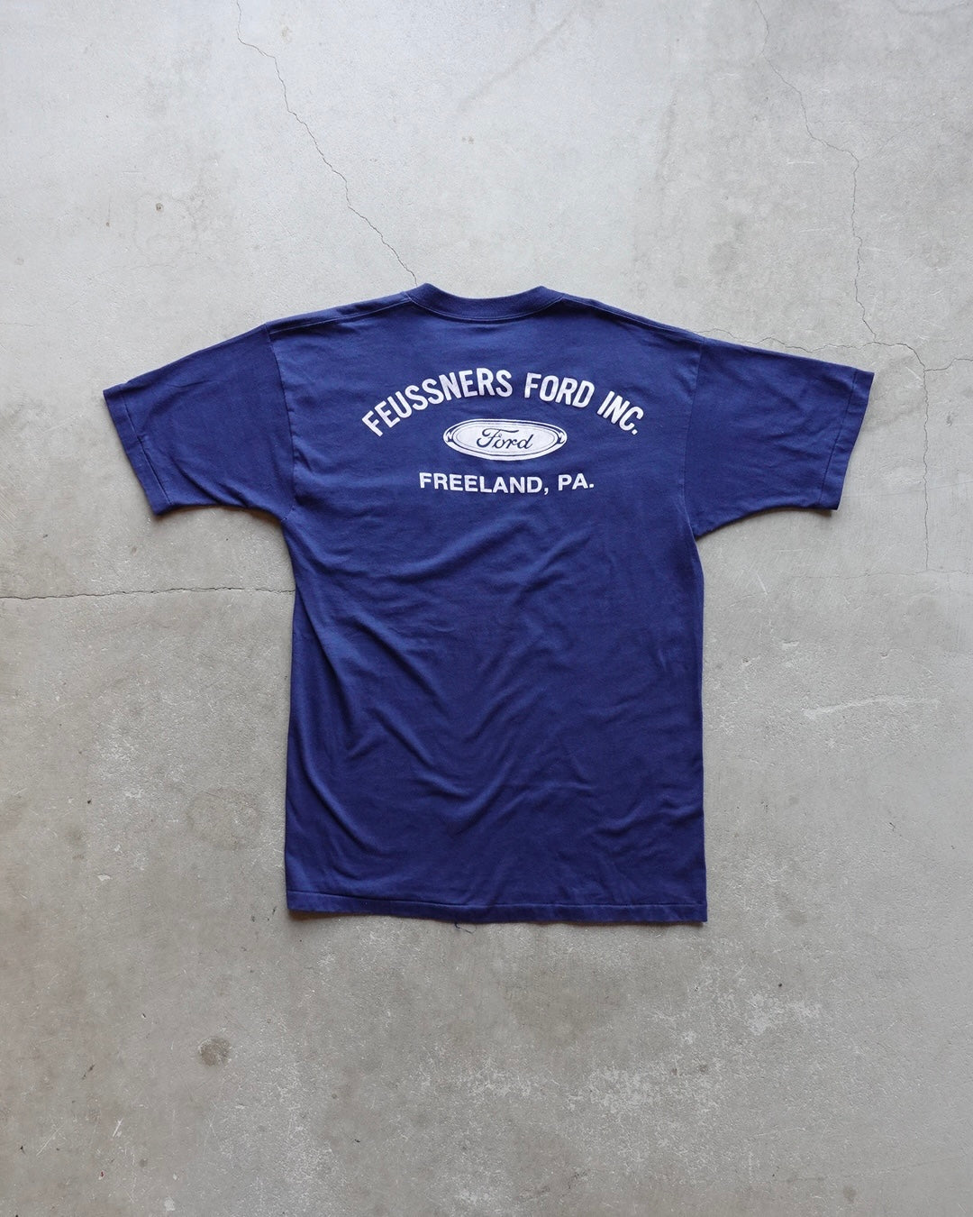 70s-80s FORD Pocket T-Shirt Navy / Made in USA