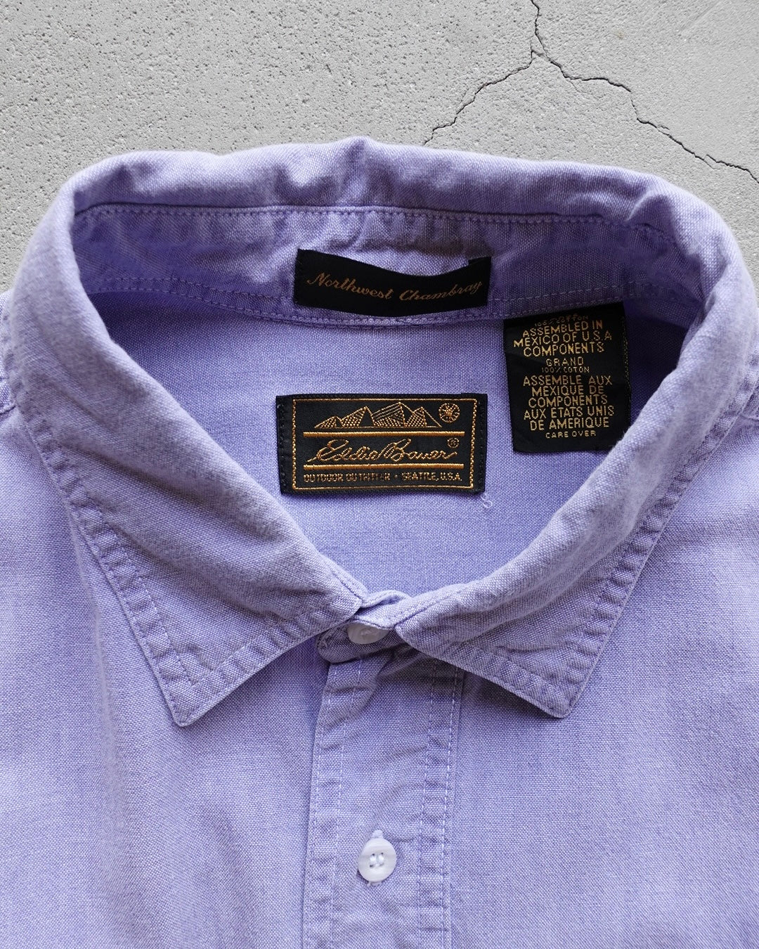 90s Eddie Bauer S/S Shirt Light Purple