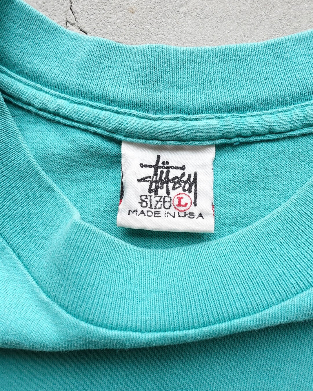 90s Stussy T-Shirt Tiffany Blue / Made in USA